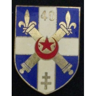 40°RA : 40°RÉGIMENT D'ARTILLERIE (DRAGO)