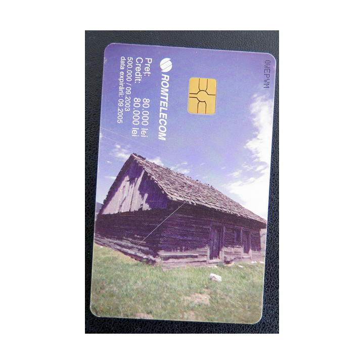 Carte téléphonique Télécarte Roumaine Rom Telecom 80 000 Lei
