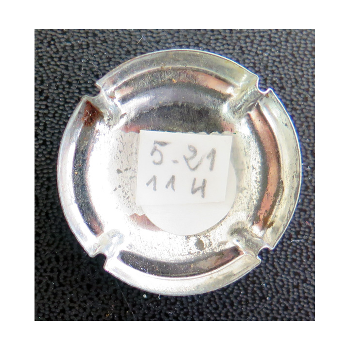 Capsule Muselet de bouteille de champagne De CASTELLANE n° 21 Gris bleuté