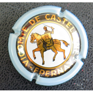 Capsule Muselet de bouteille de champagne De CASTELLANE n° 21 Gris bleuté