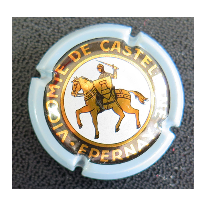 Capsule Muselet de bouteille de champagne De CASTELLANE n° 21 Gris bleuté