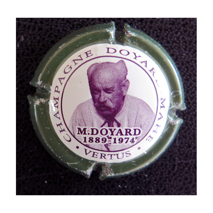 Capsule Muselet de bouteille de champagne DOYARD-MAHE n° 6 contour vert