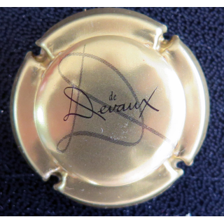 Capsule Muselet de bouteille de champagne DEVAUX n° 12 Or et noir