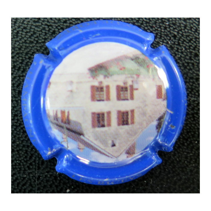 Capsule Muselet de bouteille de champagne DE FOREZ Guy n° 13 Contour bleu
