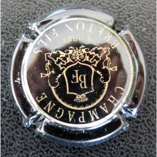 Capsule Muselet de bouteille de champagne BRETON Fils n° 5 Noir et Or