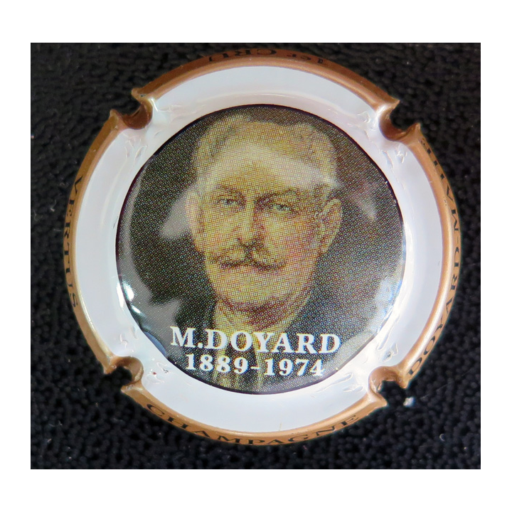 Capsule Muselet de bouteille de champagne DOYARD-MAHE n° 9 contour beige foncé