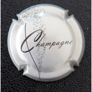 Capsule Muselet champagne générique n° 757 argent et noir
