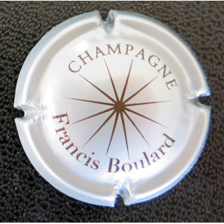 Capsule Muselet de bouteille de champagne BOULARD Francis n° 5 Argent et marron