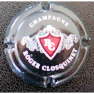 Capsule Muselet de bouteille de champagne CLOSQUINET Roger n° 3 fond noir