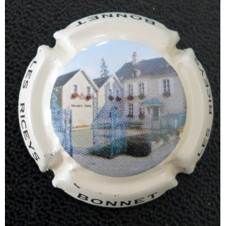 Capsule Muselet de bouteille de champagne BONNET n° 2 contour crème