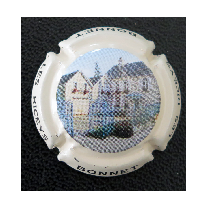 Capsule Muselet de bouteille de champagne BONNET n° 2 contour crème