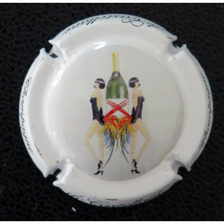 Capsule Muselet de bouteille de champagne De CASTELLANE n° 98f polychrome lettres fantaisies
