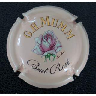 Capsule Muselet de bouteille de champagne G. H MUMM & C° n° 133 Rose rouge