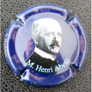 Capsule Muselet de bouteille de champagne ABELÉ Henri n° 39 Portrait gris