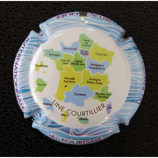 Capsule Muselet de bouteille de champagne COURTILLIER Line n° 978 2017 Les régions