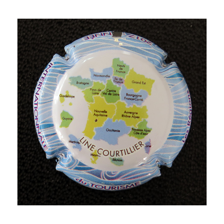 Capsule Muselet de bouteille de champagne COURTILLIER Line n° 978 2017 Les régions