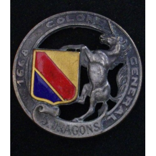 5° régiment de dragons de fabrication Drago 665 en émail
