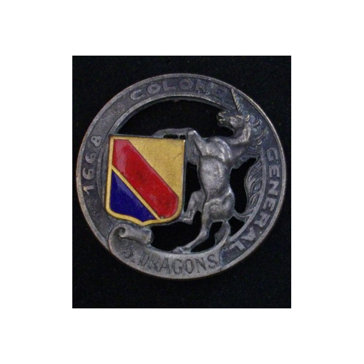 5° régiment de dragons de fabrication Drago 665 en émail