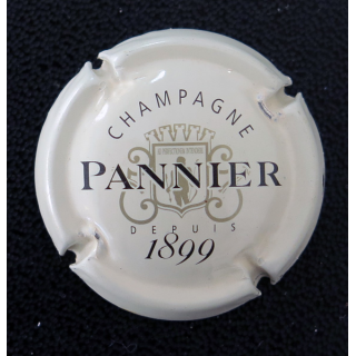 Capsule Muselet de bouteille de champagne PANNIER n° 38 fond crème