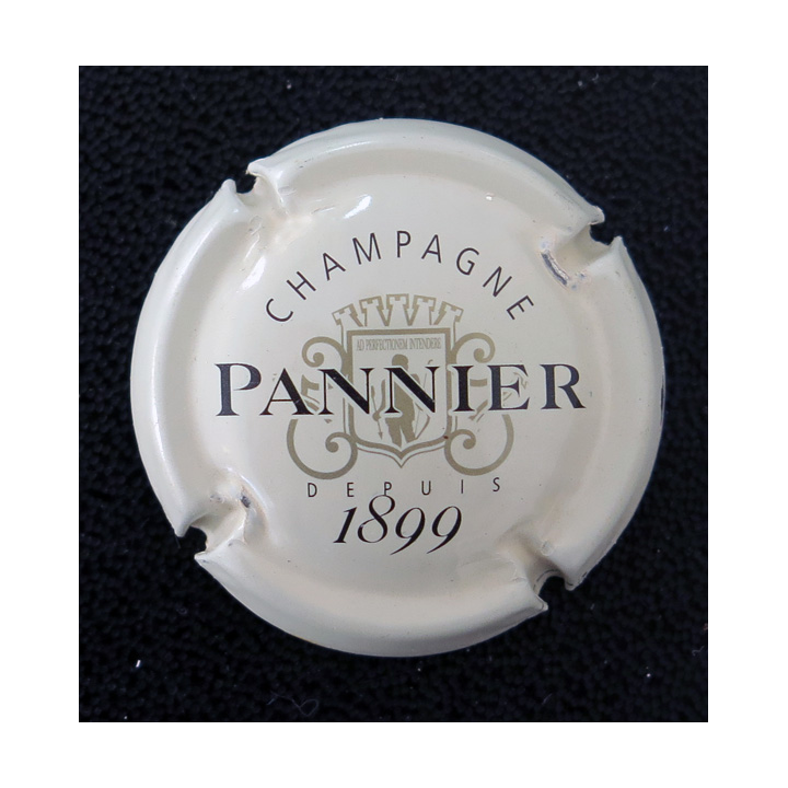 Capsule Muselet de bouteille de champagne PANNIER n° 38 fond crème