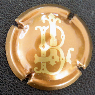 Capsule de bouteille de Crémant Val de Loire BOUVET LADUBAY n° 8 Marron et or