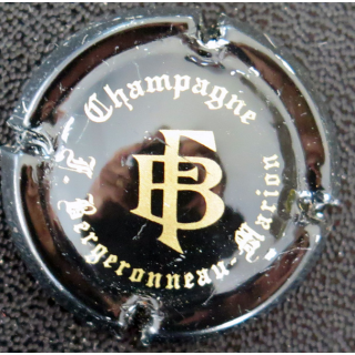 Capsule Muselet de bouteille de champagne BERGERONNEAU-MARION n° 1 Noir et Or brillant
