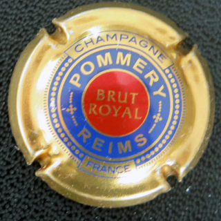 Capsule Muselet de bouteille de Champagne POMMERY n° 117 Brut Royal