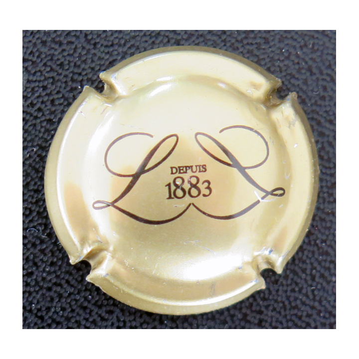 Capsule Muselet de bouteille de Mousseux LISTEL n° 9 Or et noir