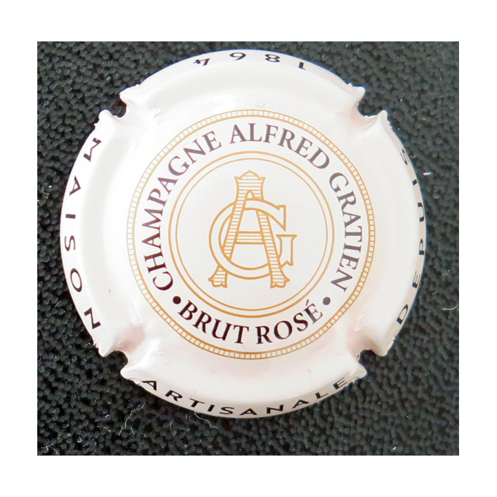 Capsule Muselet de bouteille de Champagne GRATIEN Afred n° 19 crème brut