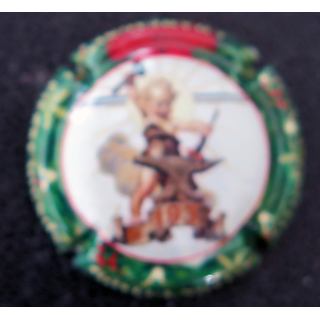 Capsule Muselet de bouteille de champagne MIGNON Pierre n° A16a Joyeux Noël