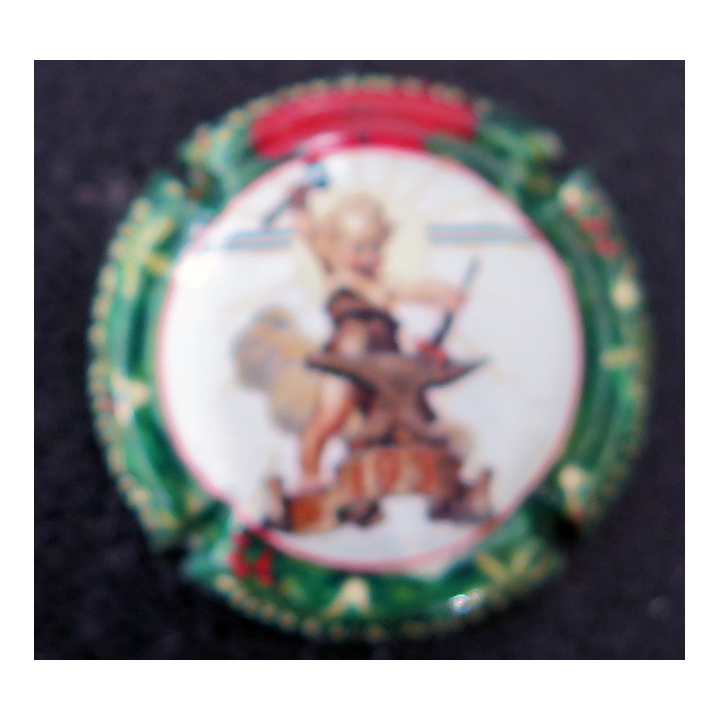 Capsule Muselet de bouteille de champagne MIGNON Pierre n° A16a Joyeux Noël