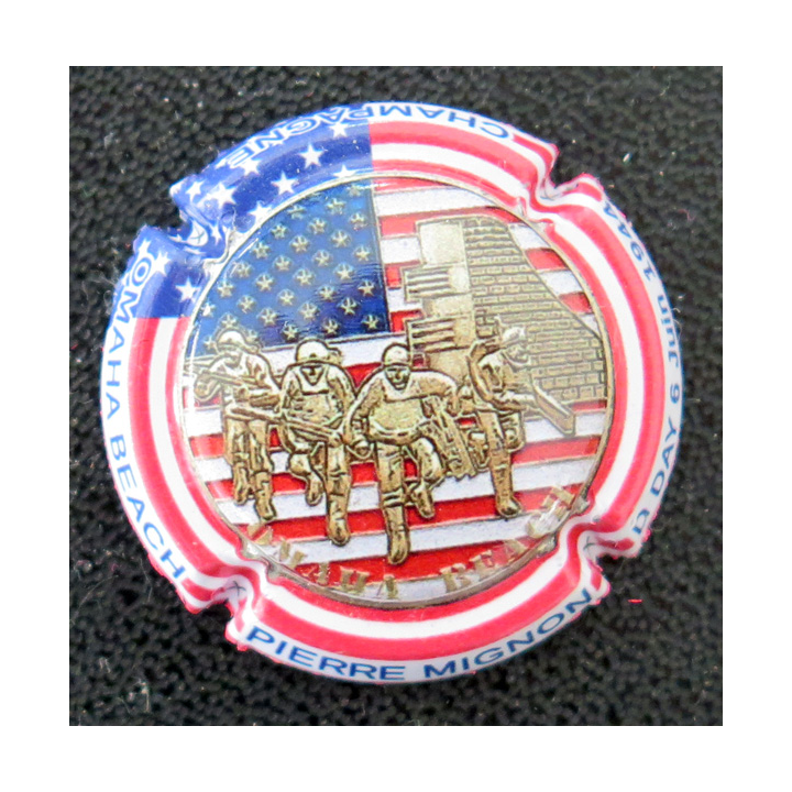 Capsule Muselet de bouteille de champagne MIGNON Pierre n° 295f D DAY 6 juin 1944