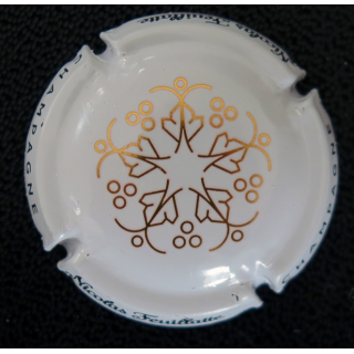 Capsule Muselet de bouteille de champagne Nicolas FEUILLATTE n° 60 blanc et or