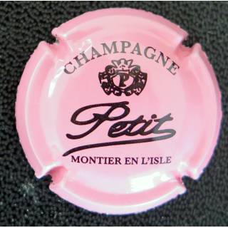 Capsule Muselet de bouteille de champagne PETIT Fabrice n° 2f rose et noir