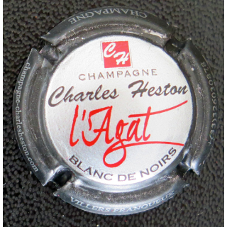 Capsule Muselet de bouteille de champagne SIX COTEAUX CHARLES HESTON n° 52 L'Agat