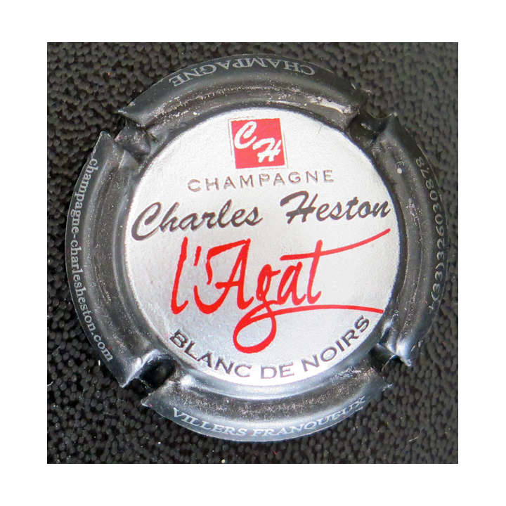 Capsule Muselet de bouteille de champagne SIX COTEAUX CHARLES HESTON n° 52 L'Agat