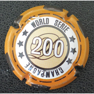 Capsule Muselet de bouteille de champagne GENERIQUE n° 824q jeton de casino - 200, ca-1