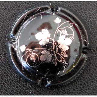 Capsule Muselet de bouteille de champagne GENERIQUE n° A20 Noir et argent