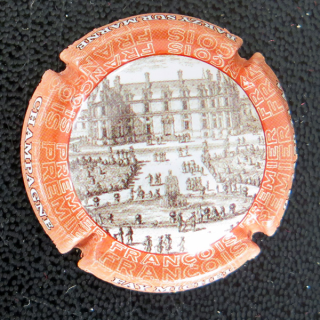 Capsule Muselet de bouteille de champagne FAŸ Michel n° 60 Contour orange