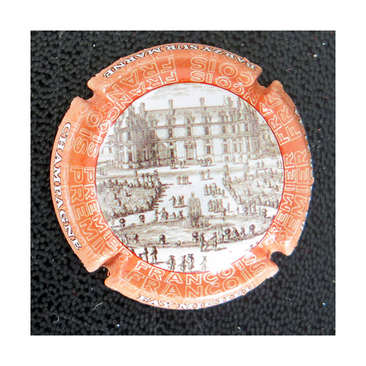 Capsule Muselet de bouteille de champagne FAŸ Michel n° 60 Contour orange