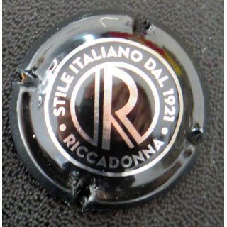 Capsule Muselet de bouteille de Mousseux RICCADONNA Noir et argent