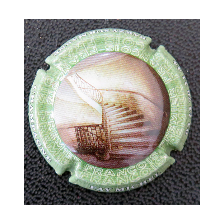 Capsule Muselet de bouteille de champagne FAŸ Michel n° 60a Contour vert
