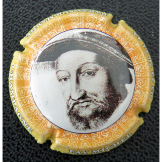 Capsule Muselet de bouteille de champagne FAŸ Michel n° 60g contour abricot