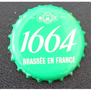 Capsule de bouteille de bière 1664 Vert et blanc