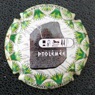 Capsule Muselet de bouteille de champagne GENERIQUE n° 1292b Champollion La pierre de Rosette