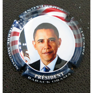 Capsule Muselet de bouteille de champagne MIGNON Pierre n° 283a Barack Obama