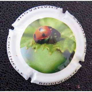 Capsule Muselet de bouteille de champagne GENERIQUE n° 1318a Biodiversité Coccinelle