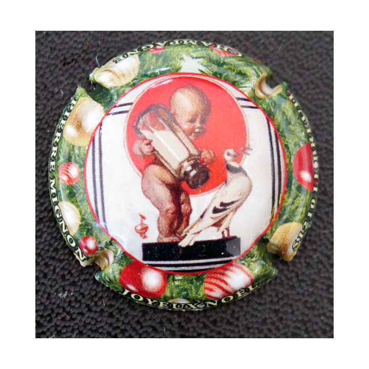Capsule Muselet de bouteille de champagne MIGNON Pierre n° A16h Joyeux Noël