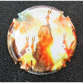 Capsule Muselet de bouteille de champagne GENERIQUE n° 1429e Femme et célébration