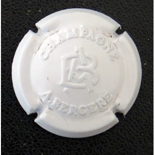 Capsule Muselet de bouteille de champagne BERGERE A. n° 19 Estampée blanc